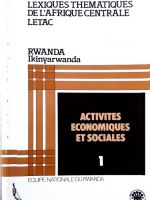 Lexiques thématiques de l'Afrique Centrale LETAC - Rwanda
